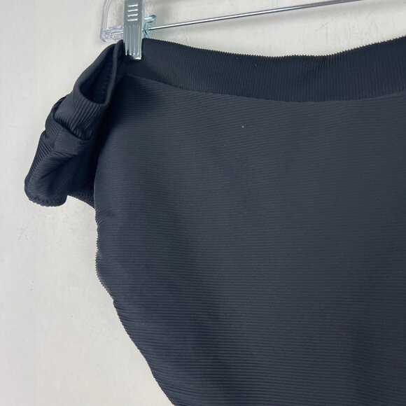 NWT J. Crew Ribbed Cross-Front Cheeky Bikini Bottom Black Plus Size 3X NEW - Picture 8 of 10